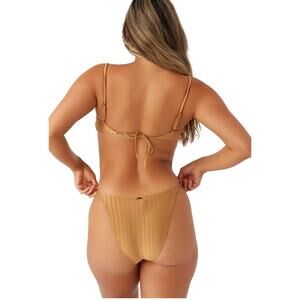 O'Neill Mizi Metallic Rib Redondo Bikini Bottom NWT Small